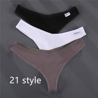 Ladies Thong Briefs Low Waist High Slit
