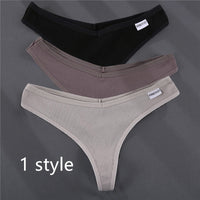 Ladies Thong Briefs Low Waist High Slit