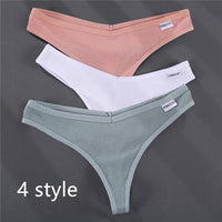 Ladies Thong Briefs Low Waist High Slit