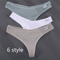 Ladies Thong Briefs Low Waist High Slit