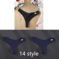 Ladies Thong Briefs Low Waist High Slit