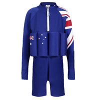 Children's Sunscreen Long-sleeved One-piece Swimsuit