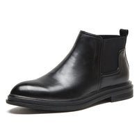 Pointed Toe Business Plus Size Leather Boots