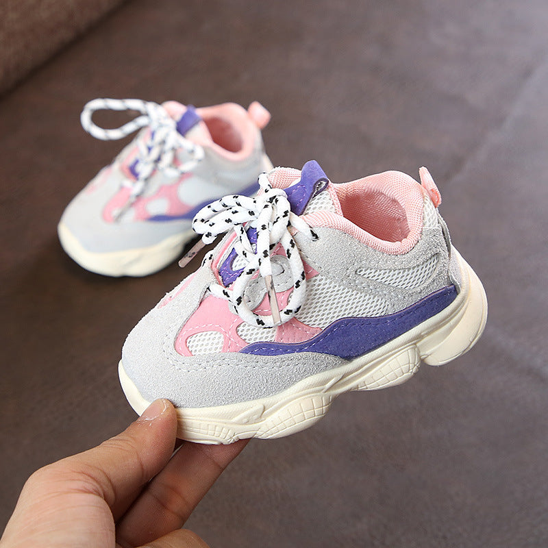 Autumn Baby Shoes Breathable Mesh First Walkers Boy Girl Toddler Shoes Soft Comfortable Non-slip Infant Sneaker