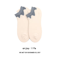 Thin Section Ins Tide Korean Style Pure Cotton Korean Shallow Mouth Socks Women