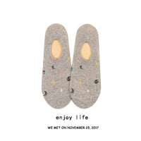 Thin Section Ins Tide Korean Style Pure Cotton Korean Shallow Mouth Socks Women