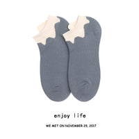 Thin Section Ins Tide Korean Style Pure Cotton Korean Shallow Mouth Socks Women