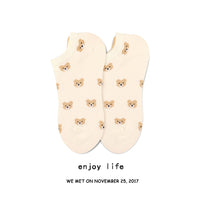 Thin Section Ins Tide Korean Style Pure Cotton Korean Shallow Mouth Socks Women