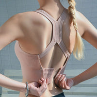 Gathered Beautiful Back Cross-strap Sports Vest