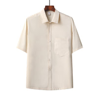Summer Ice Cotton Short-Sleeved Shirt Set