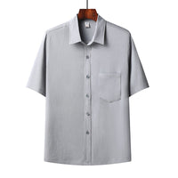 Summer Ice Cotton Short-Sleeved Shirt Set