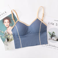 Retro Color Matching Vest Sexy U-shaped Back Sports Suspenders