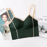 Retro Color Matching Vest Sexy U-shaped Back Sports Suspenders