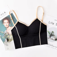 Retro Color Matching Vest Sexy U-shaped Back Sports Suspenders