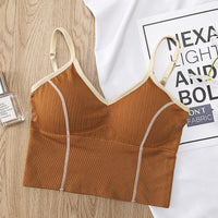 Retro Color Matching Vest Sexy U-shaped Back Sports Suspenders
