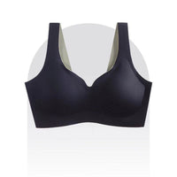 No Steel Ring Breasted Thin Section Gathered Side Breasts Sports Sleep Vest Bra Women