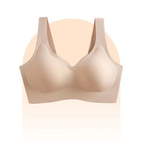 No Steel Ring Breasted Thin Section Gathered Side Breasts Sports Sleep Vest Bra Women