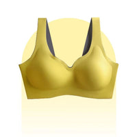 No Steel Ring Breasted Thin Section Gathered Side Breasts Sports Sleep Vest Bra Women
