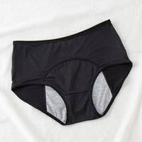 Large Size Breathable Front And Rear Leak-Proof Mid-High Waist Underwear