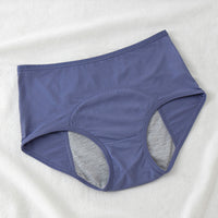 Large Size Breathable Front And Rear Leak-Proof Mid-High Waist Underwear