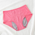 Large Size Breathable Front And Rear Leak-Proof Mid-High Waist Underwear