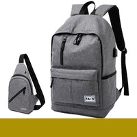 Backpack Men's Backpack Large Capacity Large Junior High School Student School Bag Simple