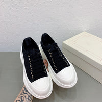 Daddy Shoes, Casual Sports Shoes, Thick-Soled Sponge Cake, Increased Canvas