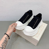 Daddy Shoes, Casual Sports Shoes, Thick-Soled Sponge Cake, Increased Canvas