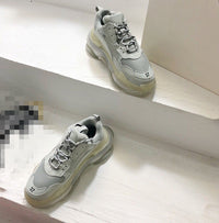 Round Head Tie - Up Matching Matching Couple Dad Shoes