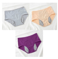 Large Size Breathable Front And Rear Leak-Proof Mid-High Waist Underwear