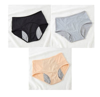 Large Size Breathable Front And Rear Leak-Proof Mid-High Waist Underwear
