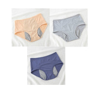 Large Size Breathable Front And Rear Leak-Proof Mid-High Waist Underwear
