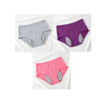 Large Size Breathable Front And Rear Leak-Proof Mid-High Waist Underwear