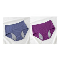 Large Size Breathable Front And Rear Leak-Proof Mid-High Waist Underwear