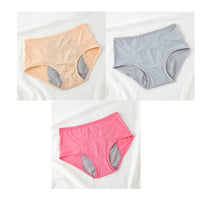 Large Size Breathable Front And Rear Leak-Proof Mid-High Waist Underwear