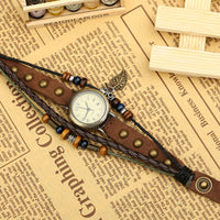 Leather Vintage Cowhide Bracelet Watch