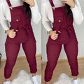 Pocket Threen-Dimensional Sling Jumpsuit