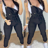 Pocket Threen-Dimensional Sling Jumpsuit