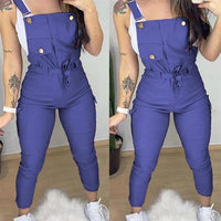 Pocket Threen-Dimensional Sling Jumpsuit