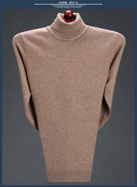 Cashmere Sweater High Neck Thickened Young And Middle-aged Men
