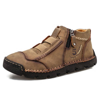 Leather Shoes New Casual Single Shoes Low Cut Round Toe Fashion Trend British Style