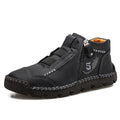 Leather Shoes New Casual Single Shoes Low Cut Round Toe Fashion Trend British Style
