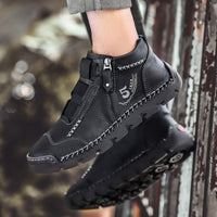 Leather Shoes New Casual Single Shoes Low Cut Round Toe Fashion Trend British Style