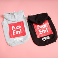 Pet summer vest hooded sweater T-shirt letter printing dog cat clothes Fadou Schnauzer
