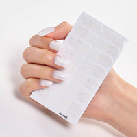Trendy Nail Polish Film Nail Sticker Waterproof Letter Nail Sticker Full Sticker