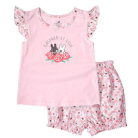 Presale Casper And Lisa Girl Girl Baby Baby Summer Set Cotton Short Sleeve Pants Two Piece Set