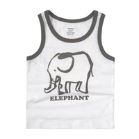 Minizone children's vest wear cotton sleeveless T-shirt racer shirt 3-8 years old small vest cool in summer