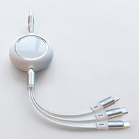 Compatible with Apple , Mobile Phone Car Charging Cable Retractable Mobile Phone Multi-head Multi-function Universal Line