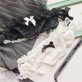 Cute Mesh Lace-up Side-opening Low-waist Lace Bow Women Panties