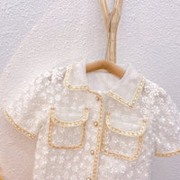 Western Style Small Fragrance Short-sleeved Shorts Suit